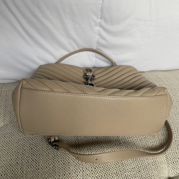 REBECCA MINKOFF Edie Top Handle Leather Satchel - Picture 4 of 9